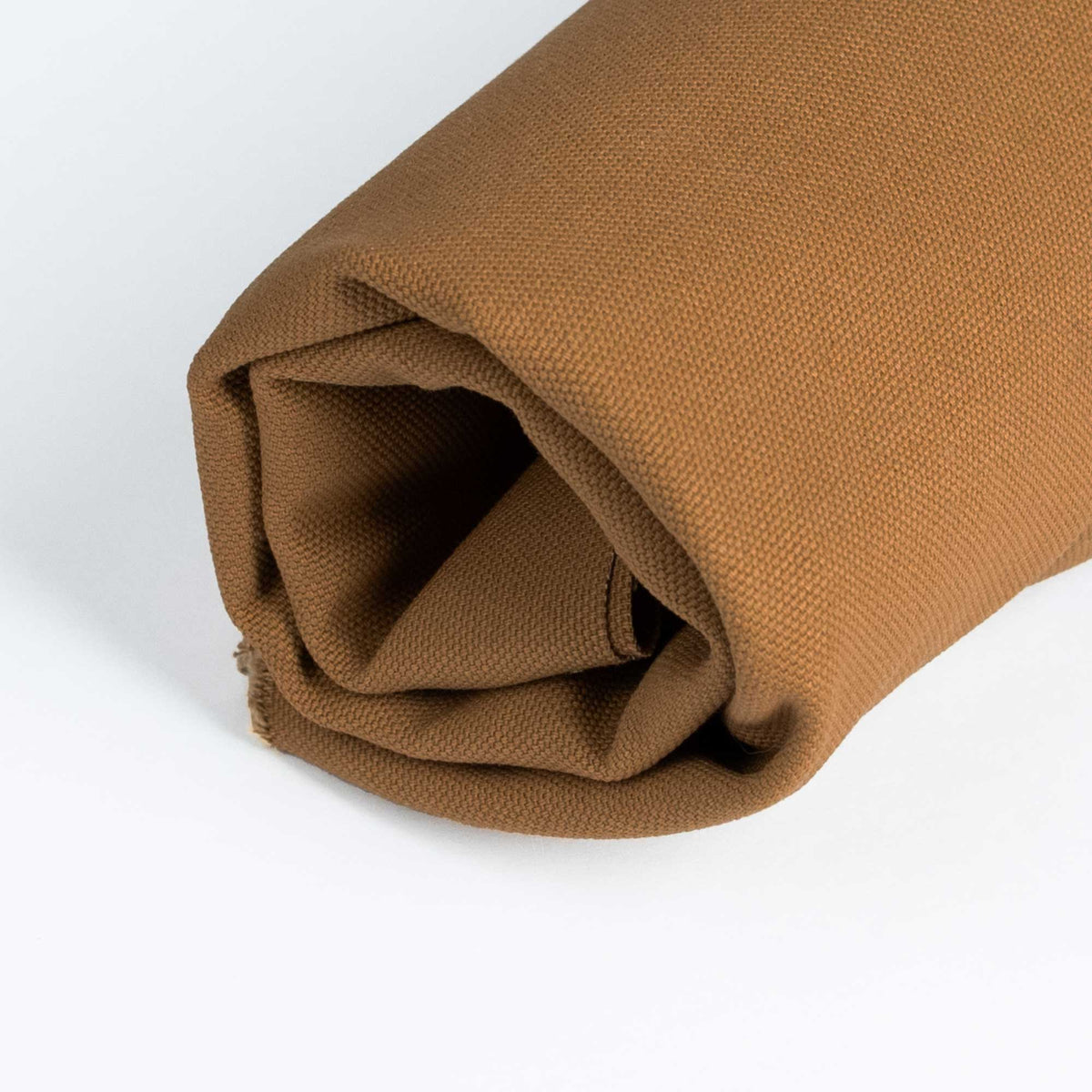 Organic Cotton Canvas Fabric by the Yard in Caramel | Frankie Rose
