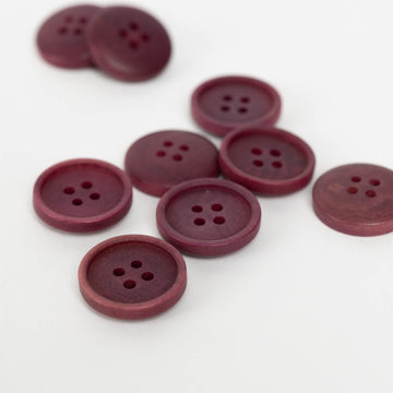 15mm Sustainable Corozo Buttons in Fuchsia at Frankie Rose Fabrics