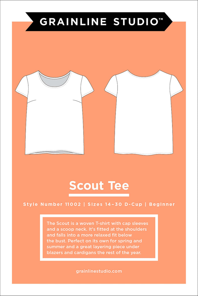 Scout Tee Plus Size Sewing Pattern | Frankie Rose Fabrics
