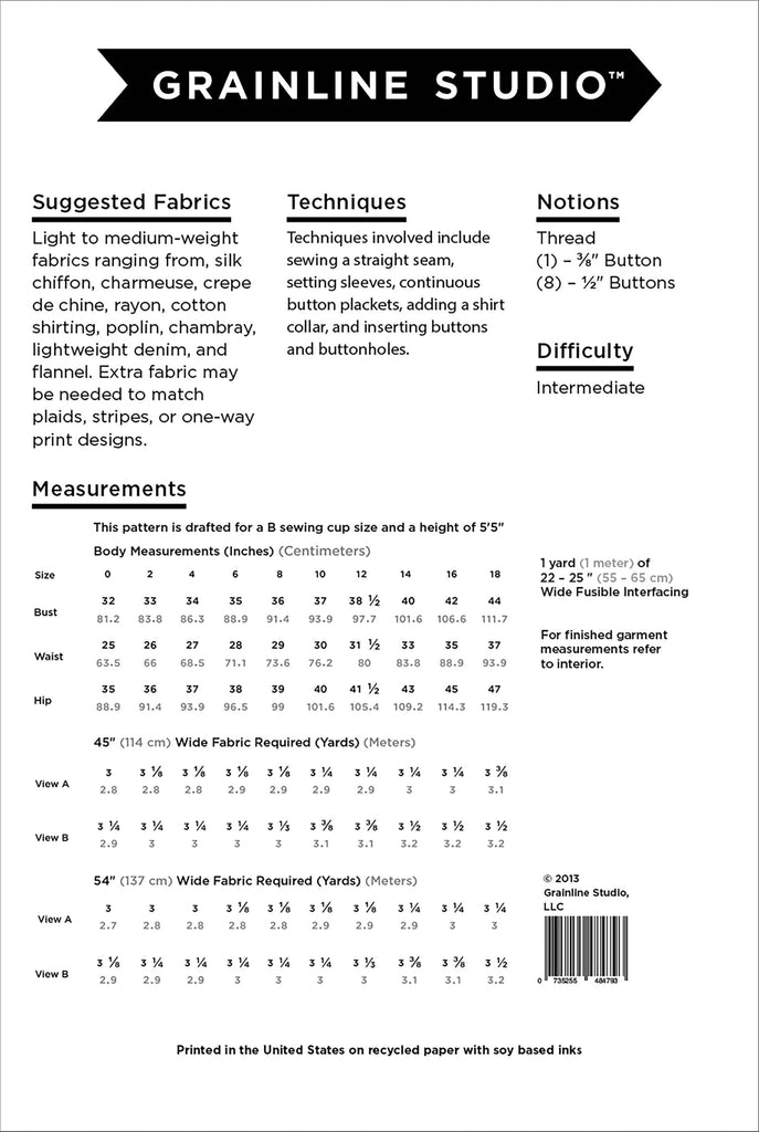 Archer Blouse Sewing Pattern | Frankie Rose Fabrics