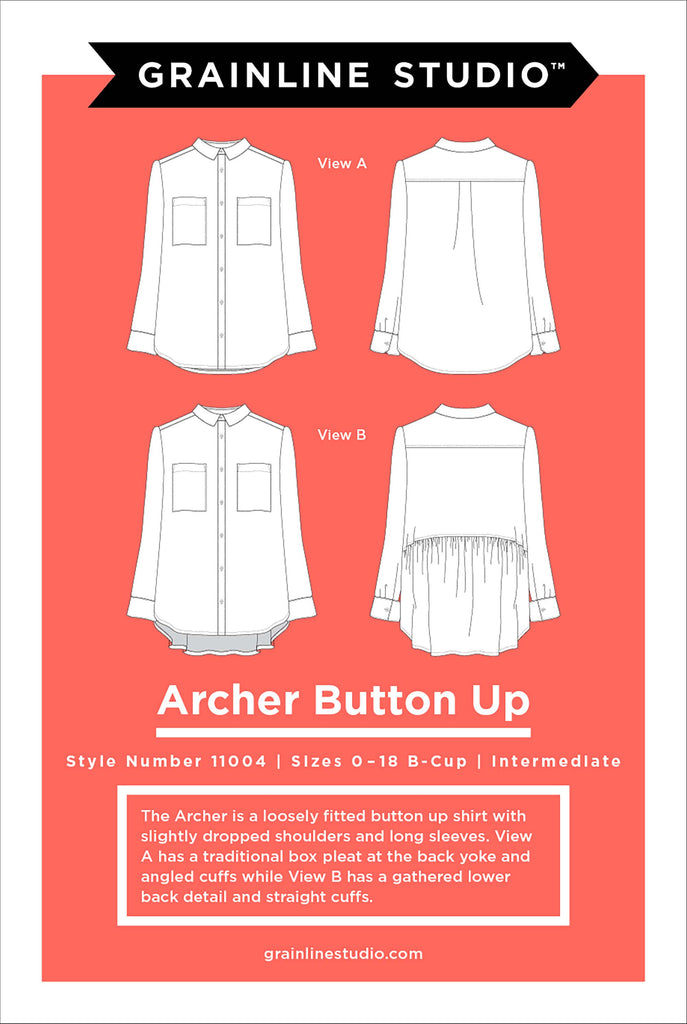 Archer Blouse Sewing Pattern | Frankie Rose Fabrics