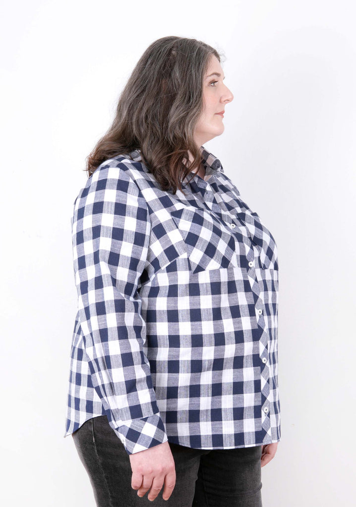 Archer Blouse Plus Size Sewing Pattern–Frankie Rose Fabrics