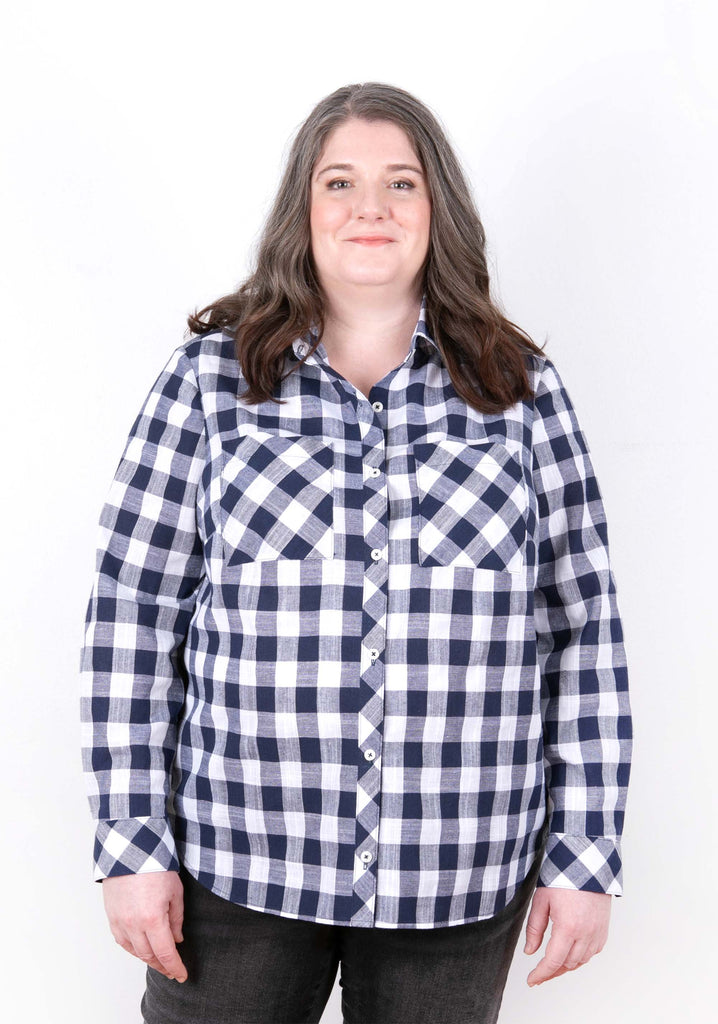 Archer Blouse Plus Size Sewing Pattern–Frankie Rose Fabrics