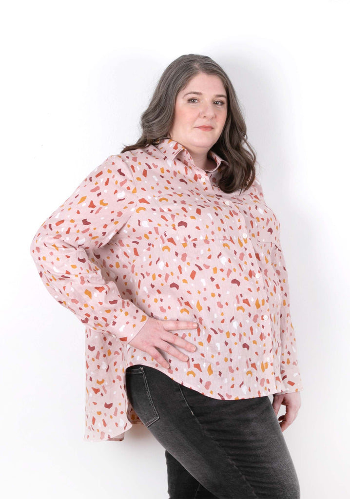 Archer Blouse Plus Size Sewing Pattern–Frankie Rose Fabrics