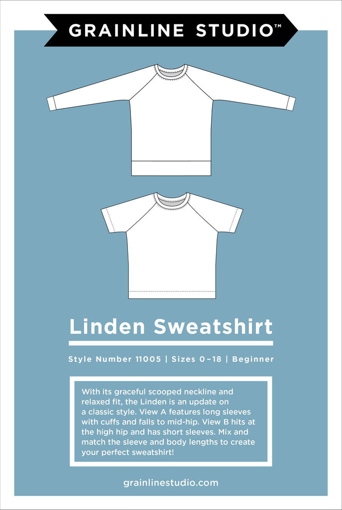 Linden Sweatshirt Sewing Pattern | Frankie Rose Fabrics