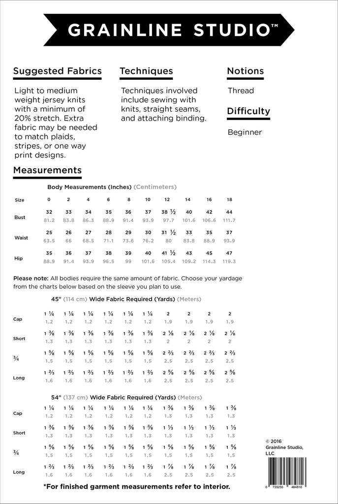 Lark Tee and Top Sewing Pattern | Frankie Rose Fabrics
