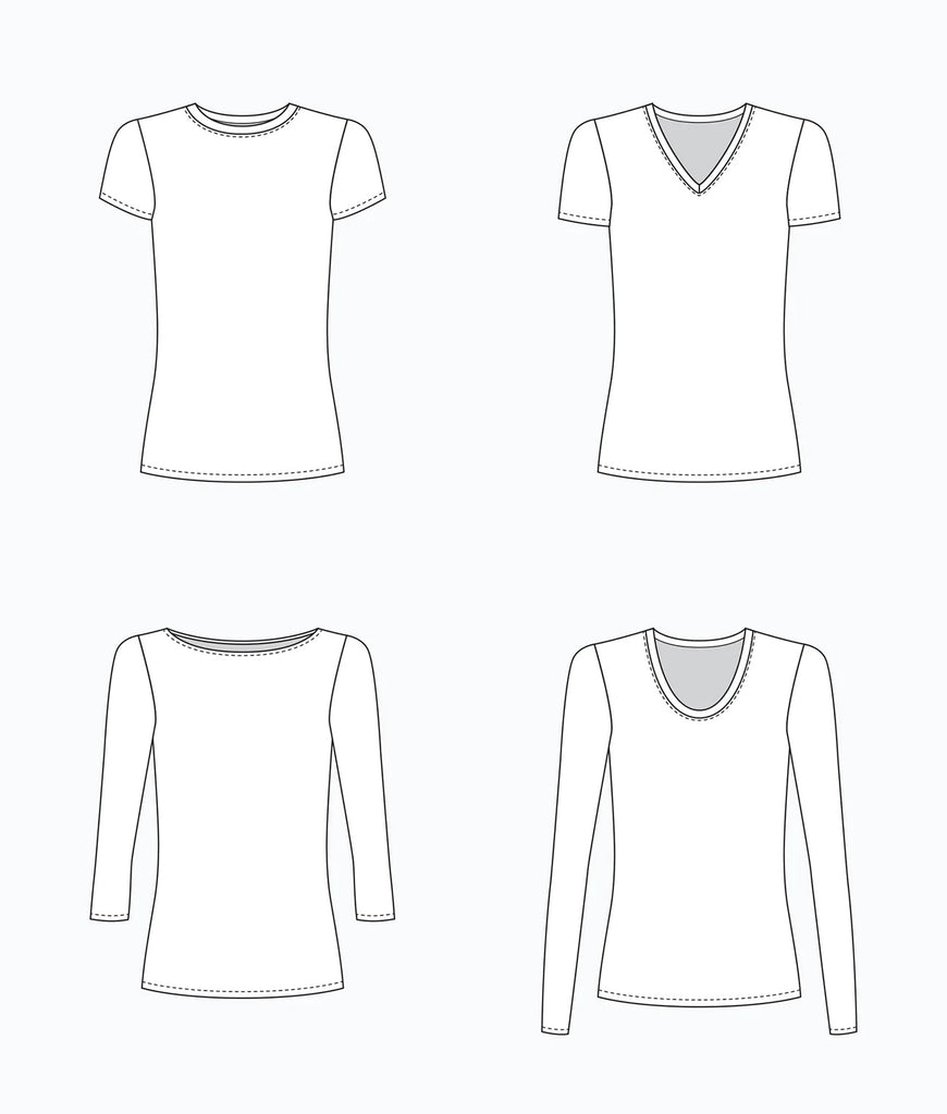 Lark Tee and Top Sewing Pattern | Frankie Rose Fabrics