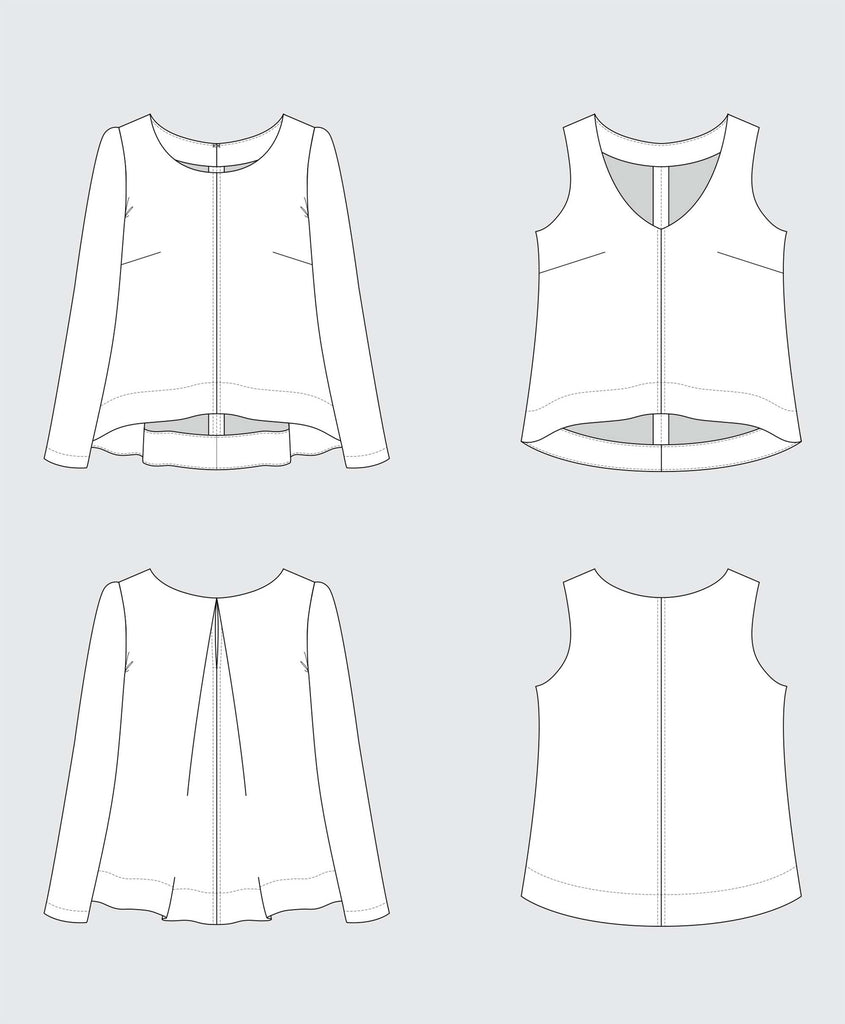 Hadley Blouse Sewing Pattern | Frankie Rose Fabrics