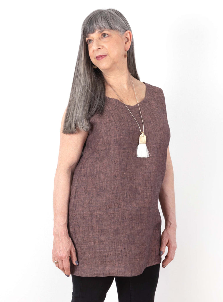 Uniform Tunic Blouse Sewing Pattern | Frankie Rose Fabrics