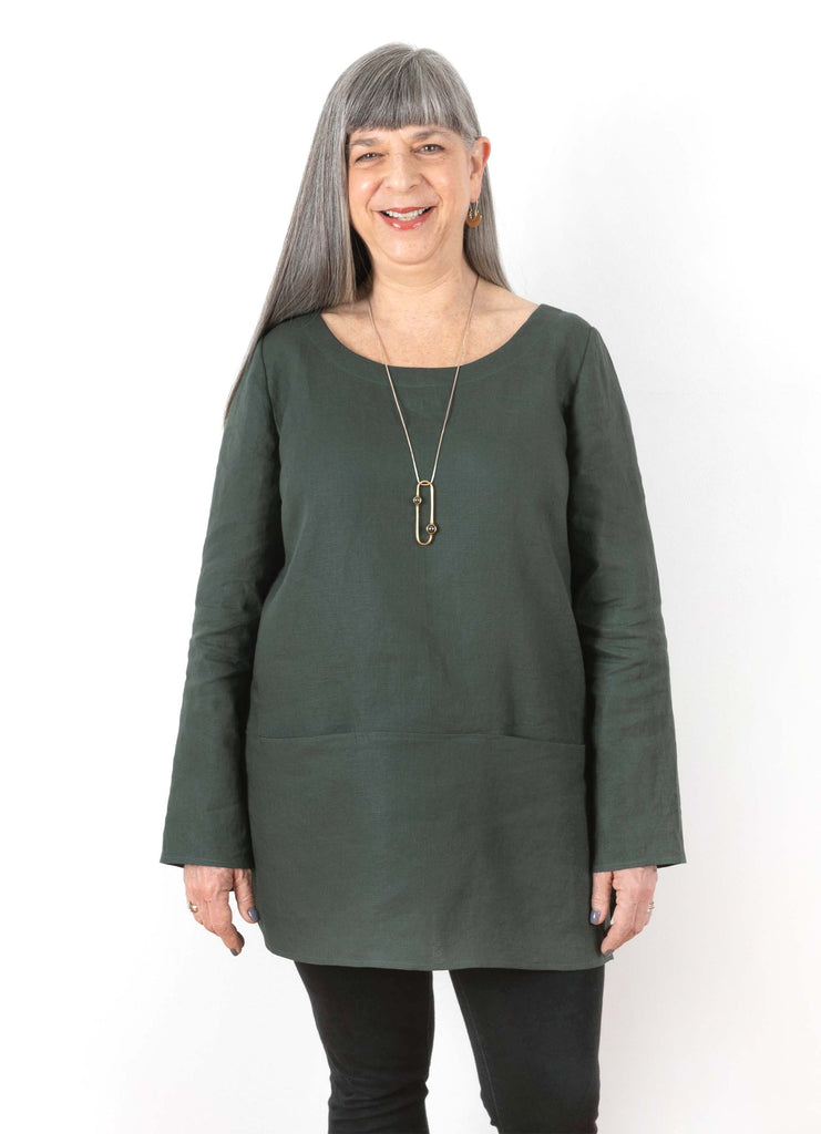 Uniform Tunic Blouse Sewing Pattern | Frankie Rose Fabrics
