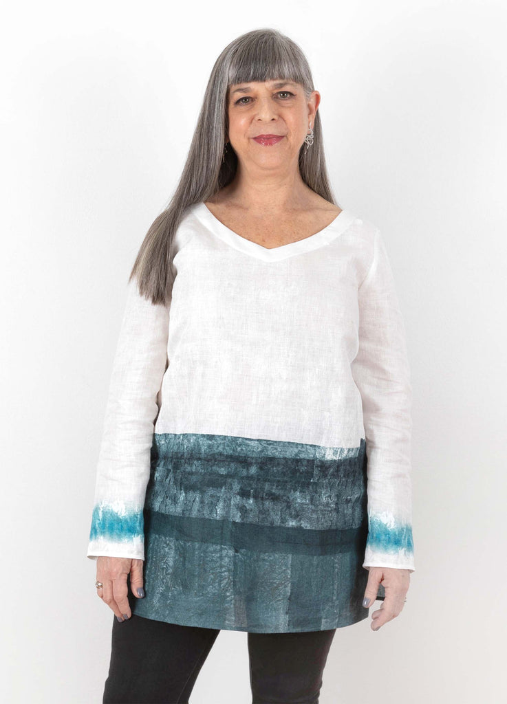 Uniform Tunic Blouse Sewing Pattern | Frankie Rose Fabrics