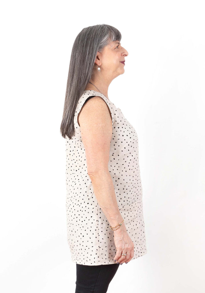 Uniform Tunic Blouse Sewing Pattern | Frankie Rose Fabrics