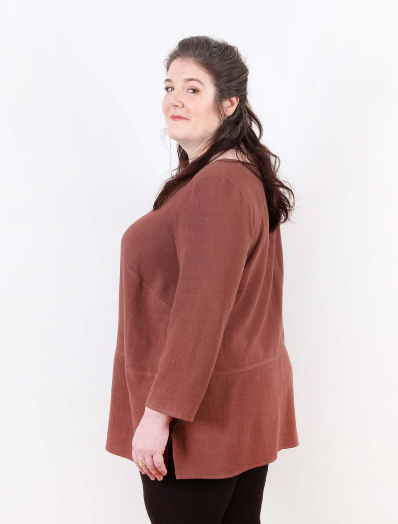 Uniform Tunic Blouse Plus Size Pattern–Frankie Rose Fabrics