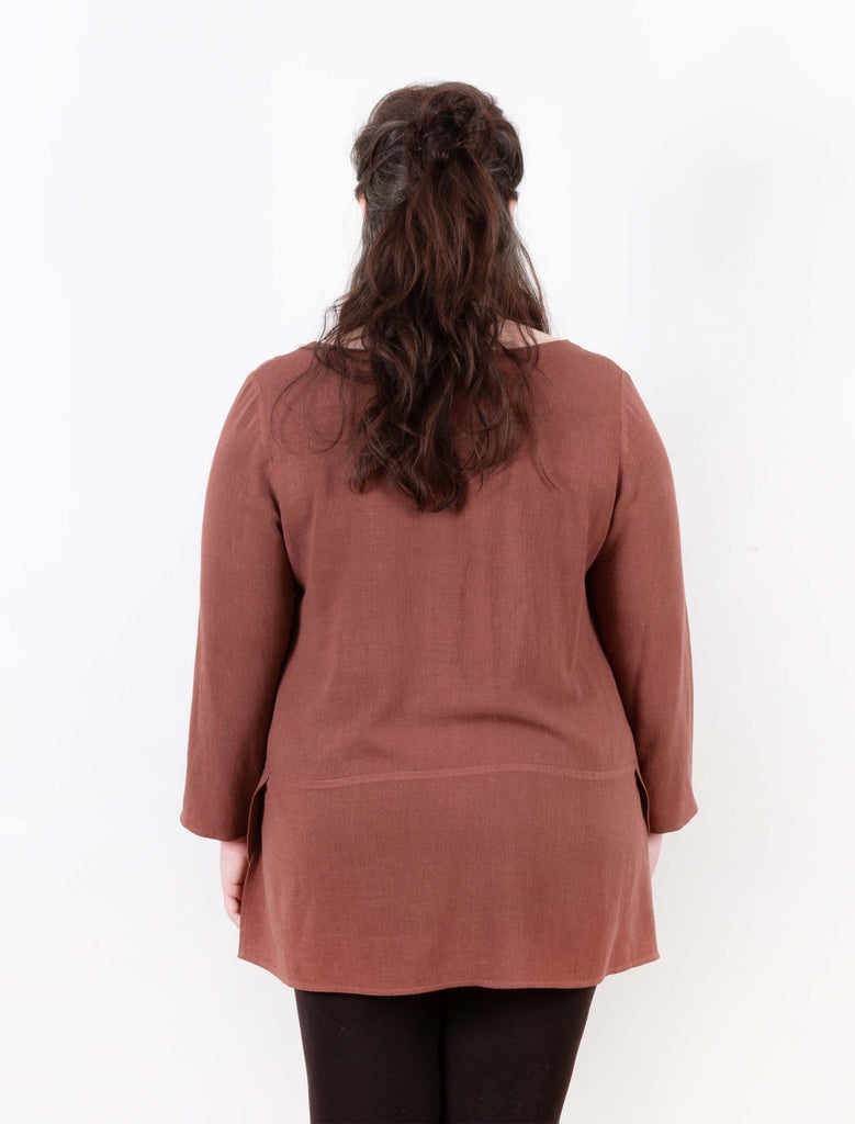 Uniform Tunic Blouse Plus Size Pattern–Frankie Rose Fabrics