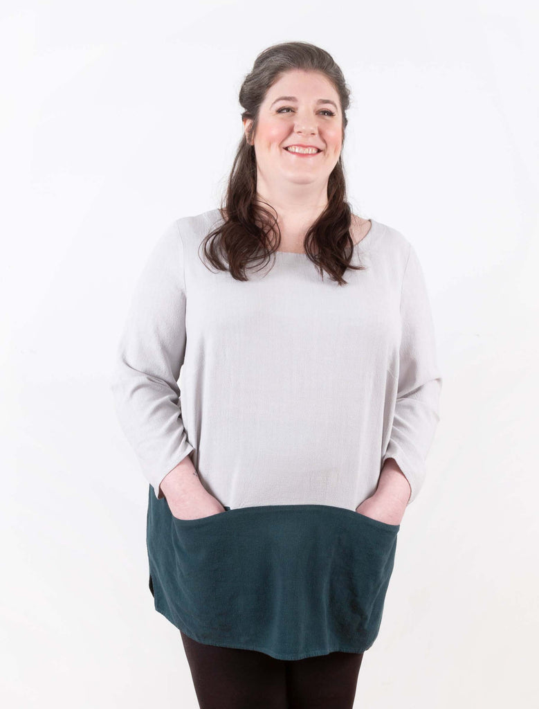 Uniform Tunic Blouse Plus Size Pattern–Frankie Rose Fabrics