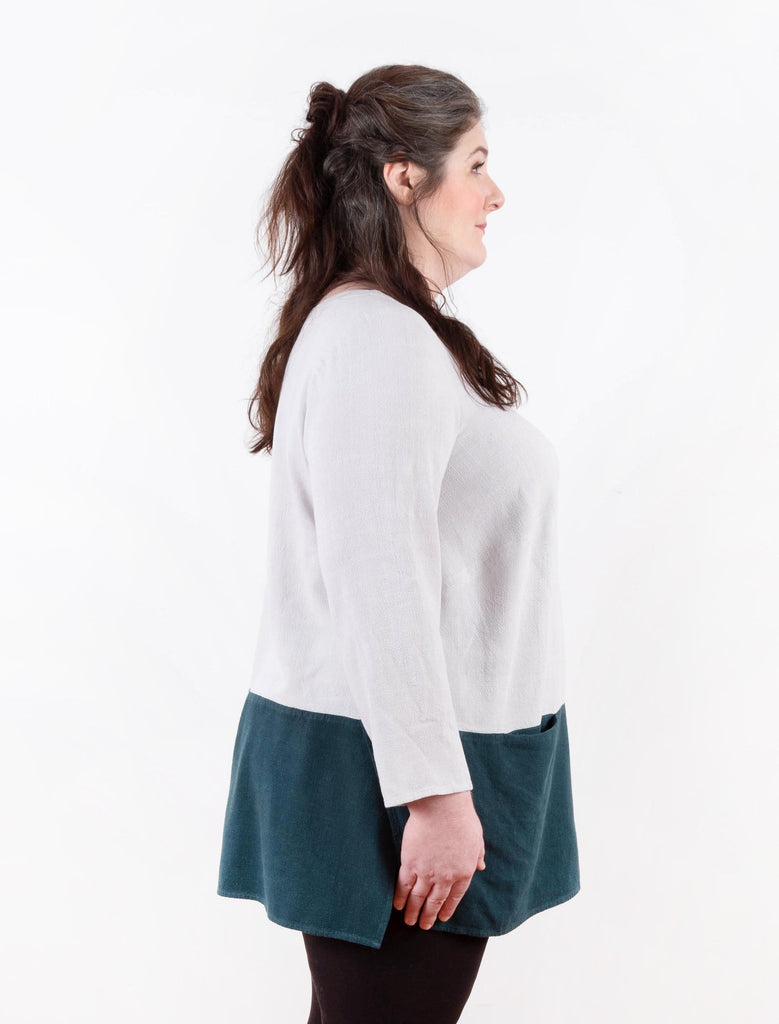 Uniform Tunic Blouse Plus Size Pattern–Frankie Rose Fabrics