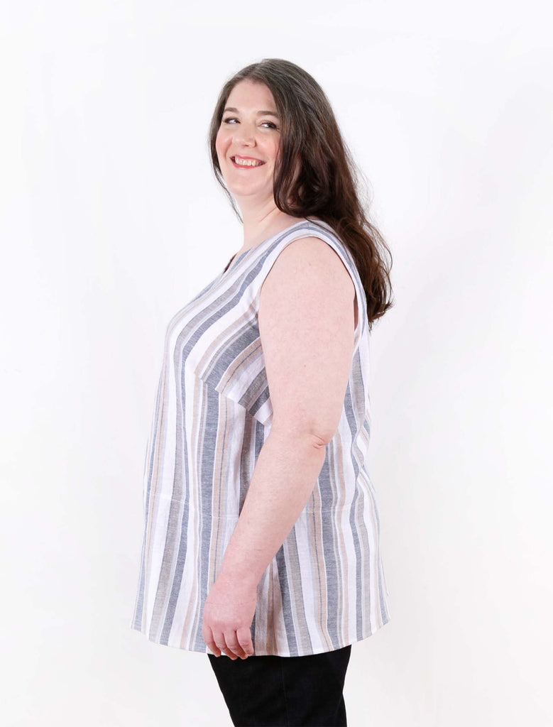Uniform Tunic Blouse Plus Size Pattern–Frankie Rose Fabrics