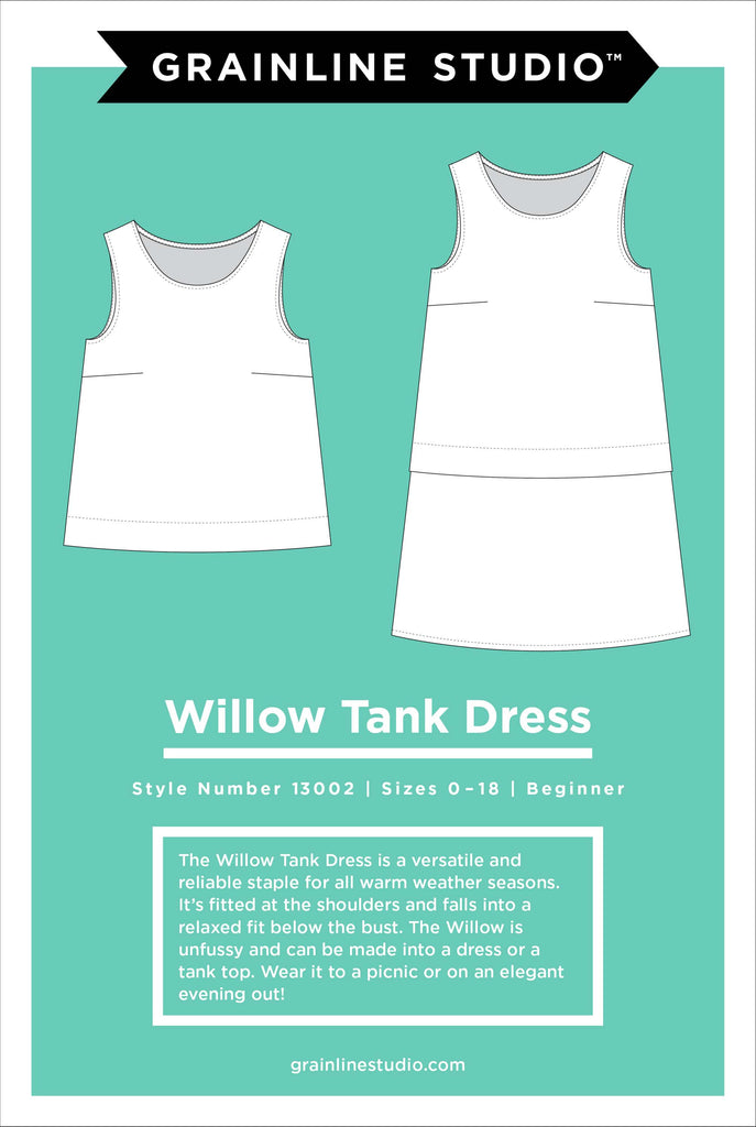 Willow Tank & Dress Sewing Pattern | Frankie Rose Fabrics