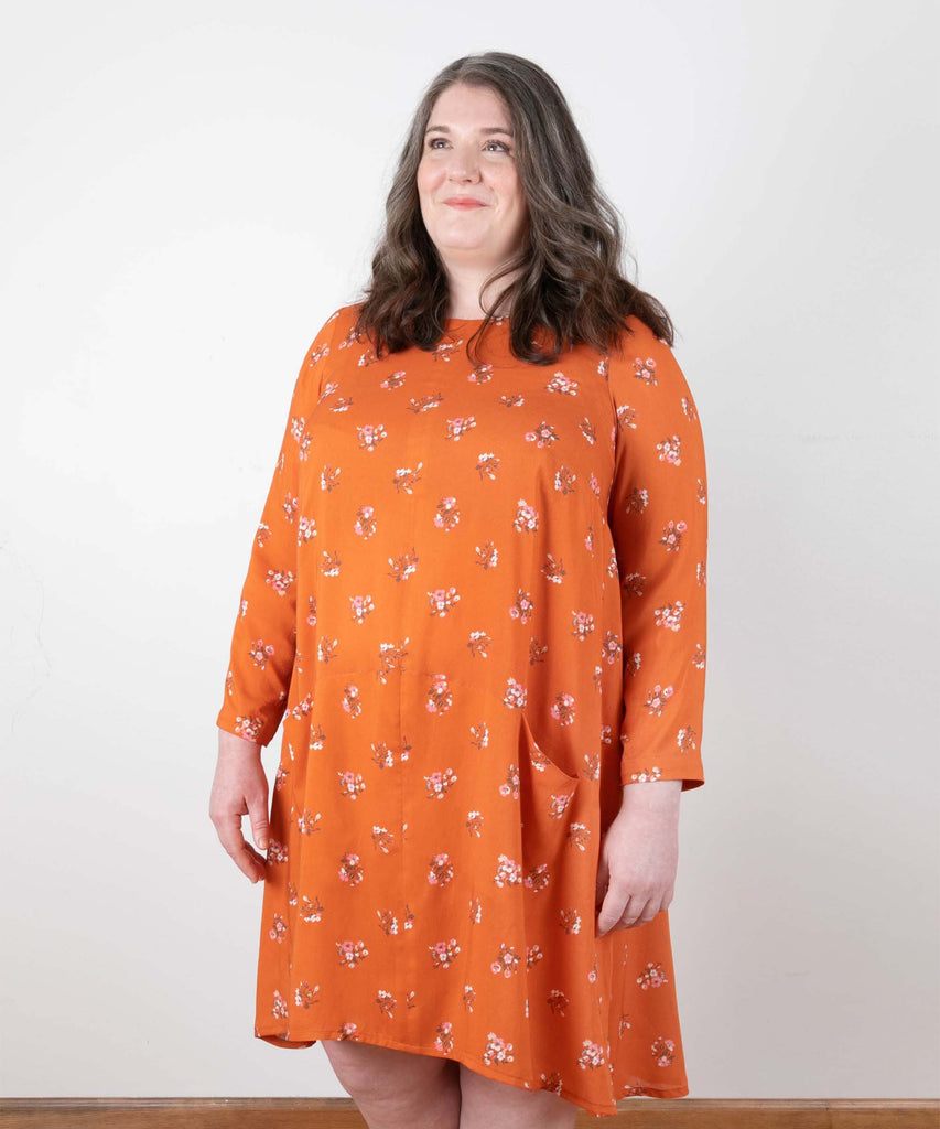 Farrow Dress Plus Size Sewing Pattern | Frankie Rose Fabrics