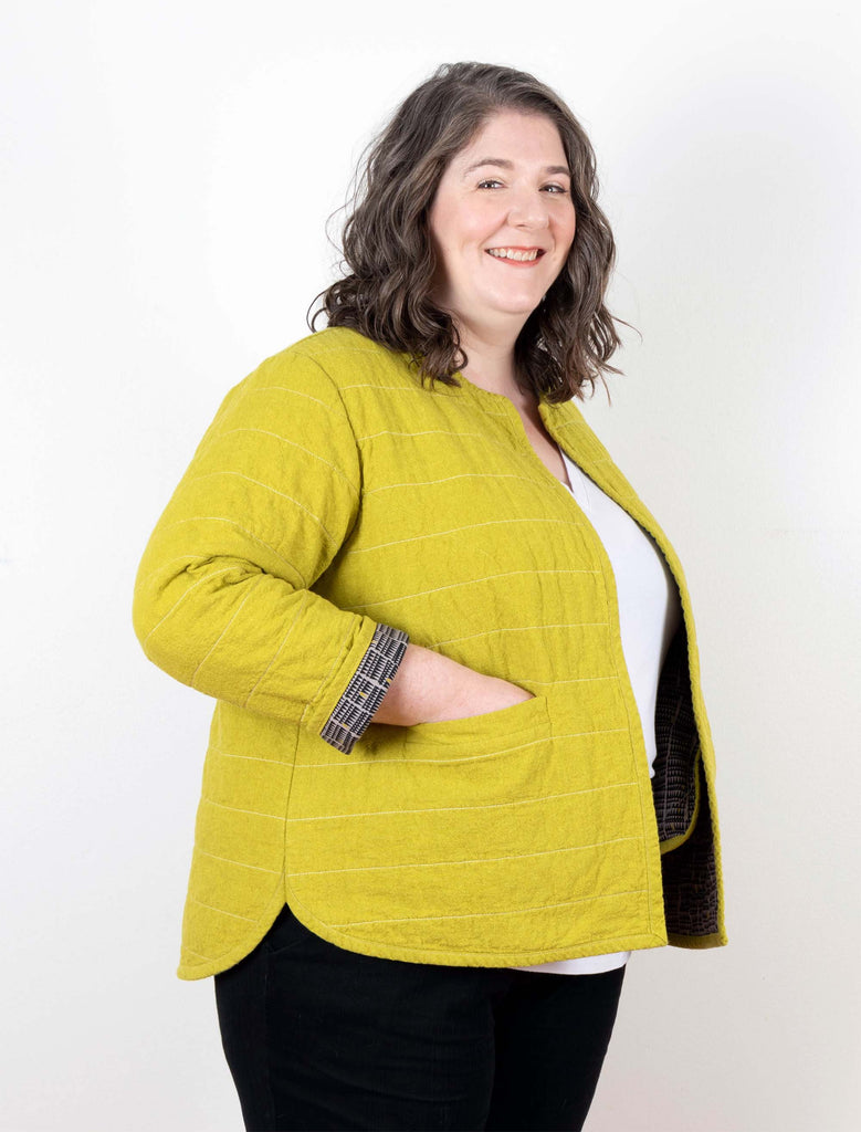 Tamarack Quilted Jacket Plus Size Sewing Pattern