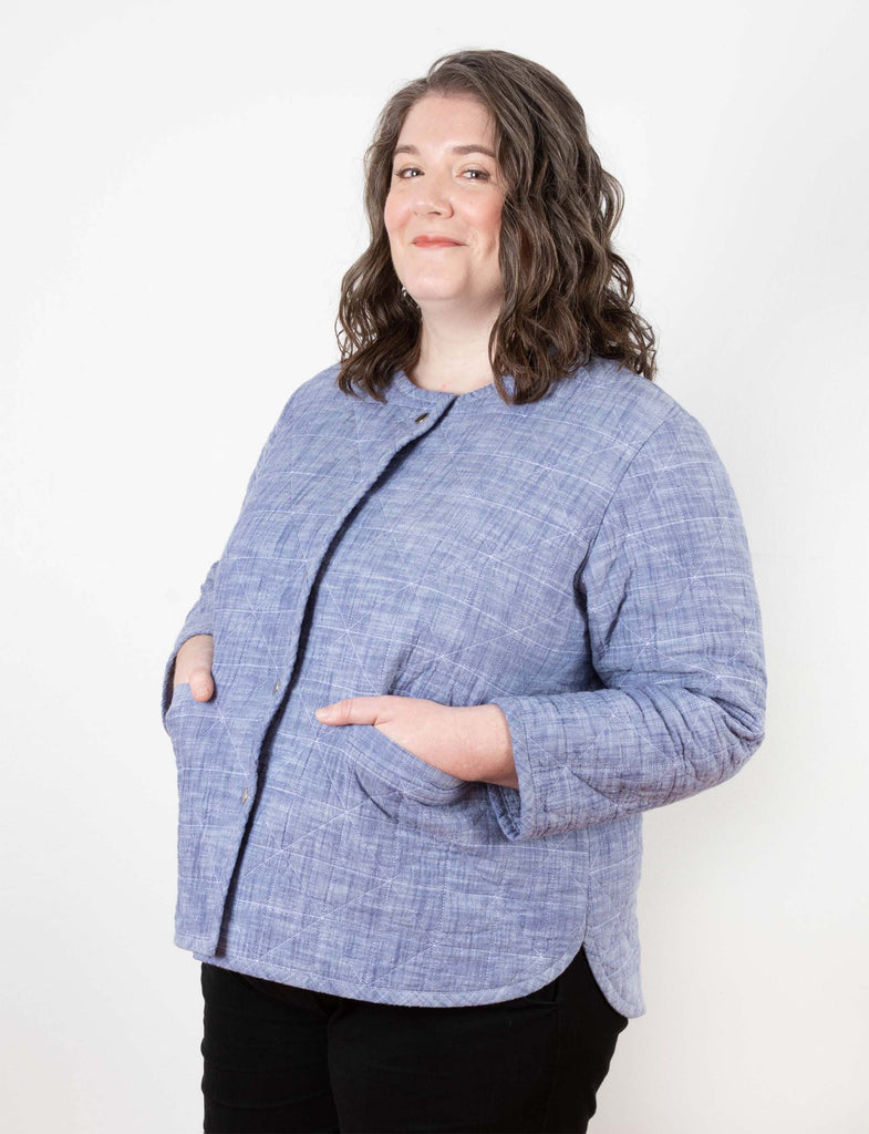 Tamarack Quilted Jacket Plus Size Sewing Pattern