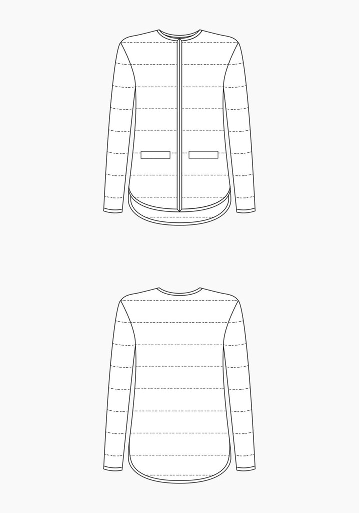 Tamarack Quilted Jacket Sewing Pattern–Frankie Rose Fabrics