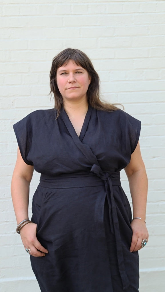 Wildwood Wrap Dress Plus Size Pattern | Frankie Rose Fabrics