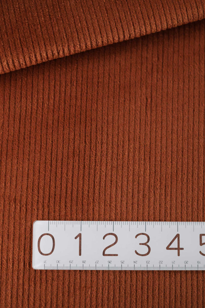 Wide Wale Stretch Corduroy in Cinnamon-Fabric-Frankie Rose Fabrics
