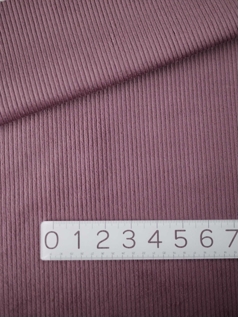 Wide Wale Stretch Corduroy in Lilac-Fabric-Frankie Rose Fabrics