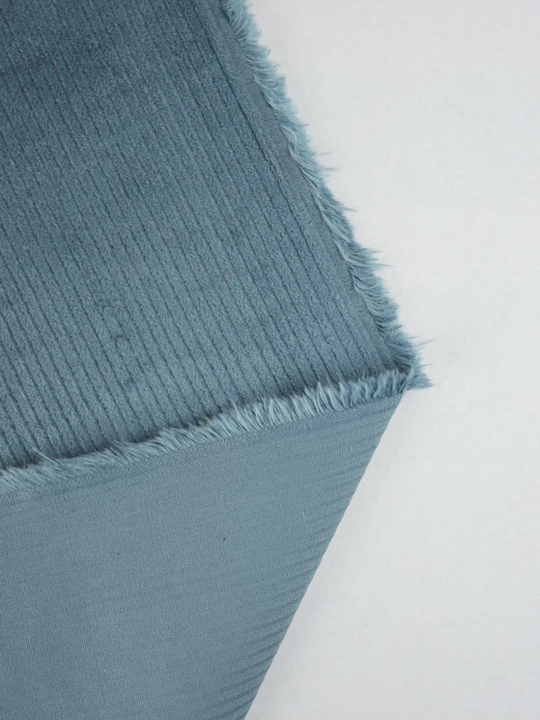 Wide Wale Stretch Corduroy in Sky-Fabric-Frankie Rose Fabrics