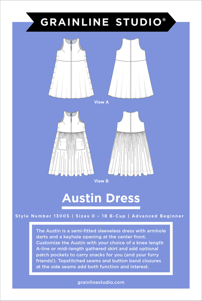 Austin Dress Sewing Pattern-Sewing Pattern-Frankie Rose Fabrics