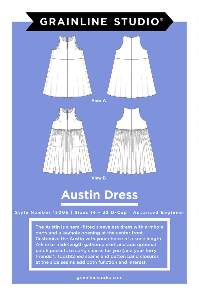 Austin Dress Sewing Pattern-Sewing Pattern-Frankie Rose Fabrics