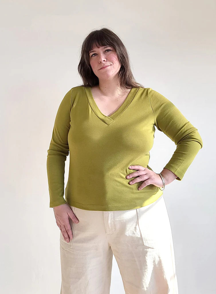 Skyline Bodycon Tee | Plus Sizes 16-34-Sewing Pattern-Frankie Rose Fabrics