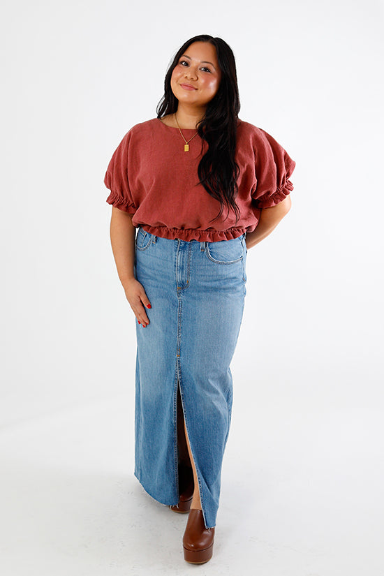 Aria Peasant Blouse Sewing Pattern-Sewing Pattern-Frankie Rose Fabrics