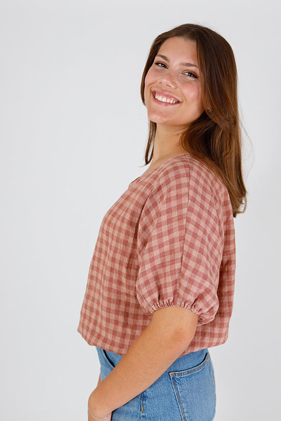 Aria Peasant Blouse Sewing Pattern-Sewing Pattern-Frankie Rose Fabrics