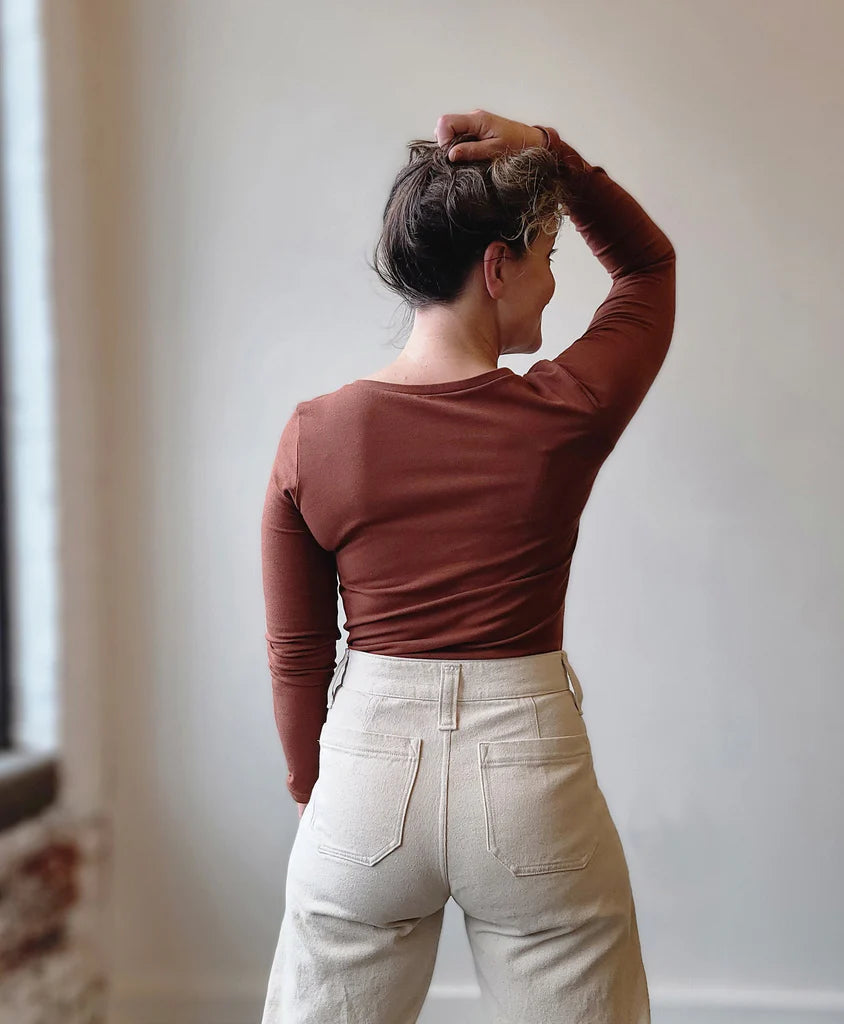 Skyline Bodycon Tee | Size 00-20-Sewing Pattern-Frankie Rose Fabrics