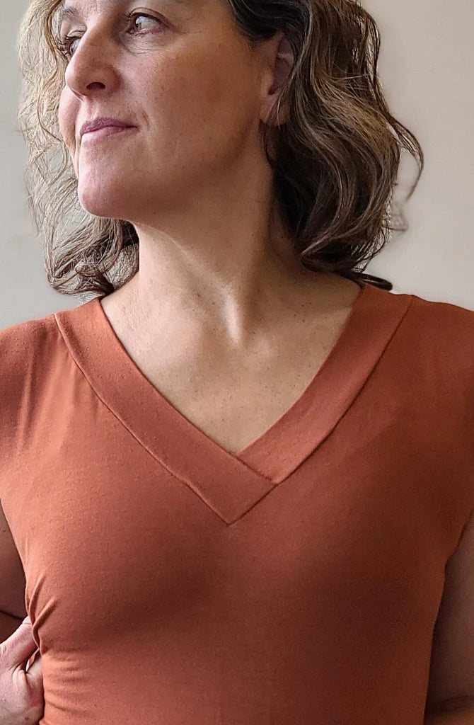 Skyline Bodycon Tee | Size 00-20-Sewing Pattern-Frankie Rose Fabrics