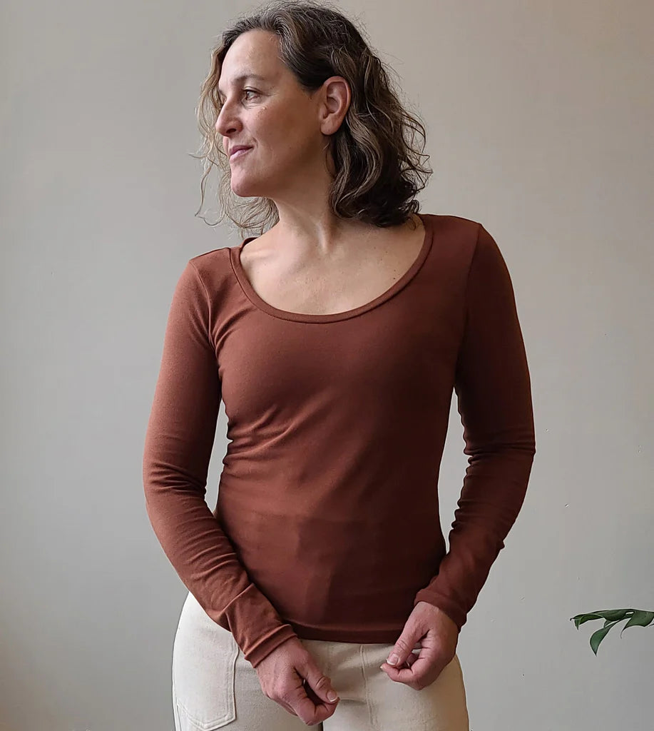 Skyline Bodycon Tee | Size 00-20-Sewing Pattern-Frankie Rose Fabrics