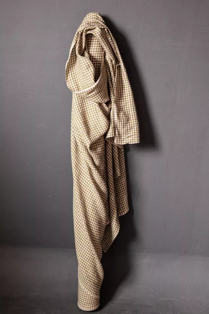 Summer Thistle Linen Gingham Fabric-Fabric-Frankie Rose Fabrics