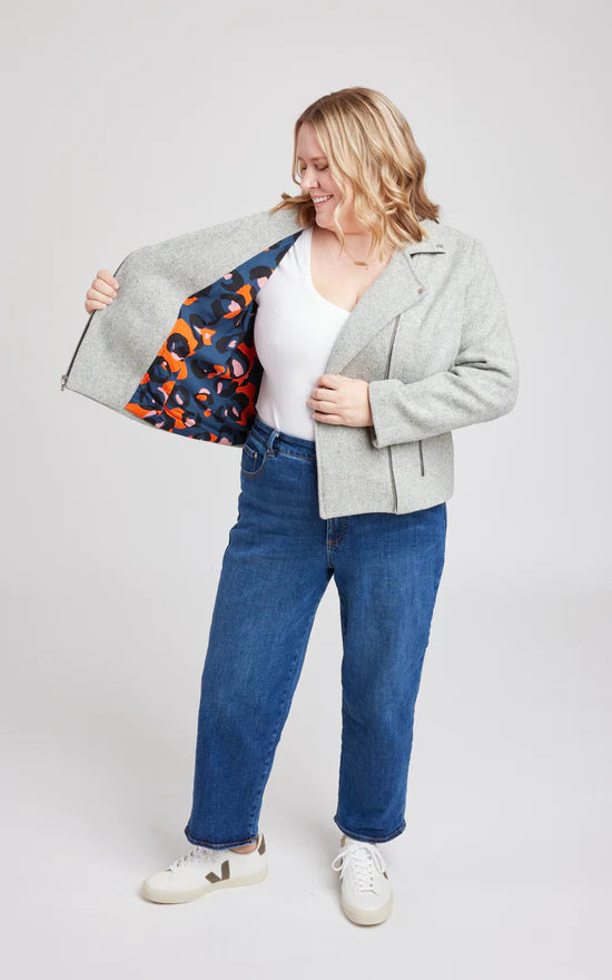 Canton Moto Jacket Sewing Pattern by Cashmerette, Plus Size 12-32-Sewing Pattern-Frankie Rose Fabrics
