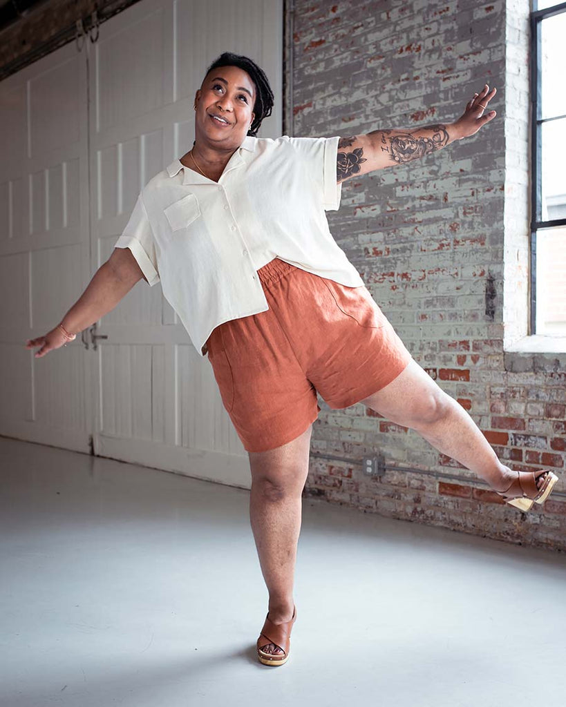 Chanterelle 3-in-1 Pants & Shorts Sewing Pattern by Sew Liberated, Plus Sizes 22-34-Sewing Pattern-Frankie Rose Fabrics