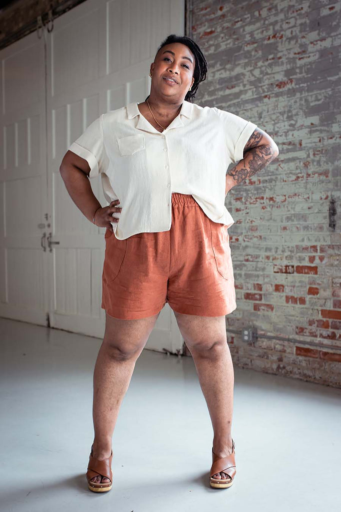 Chanterelle 3-in-1 Pants & Shorts Sewing Pattern by Sew Liberated, Plus Sizes 22-34-Sewing Pattern-Frankie Rose Fabrics