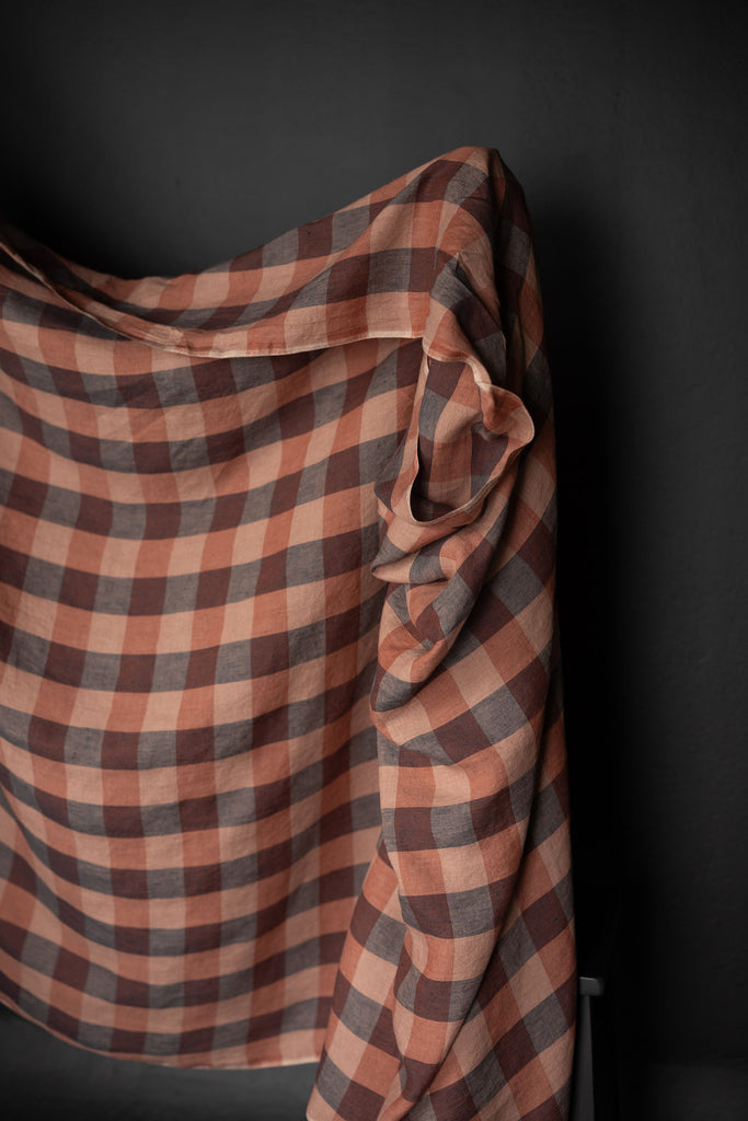 Dearborn Darks Linen Check Fabric from Merchant & Mills