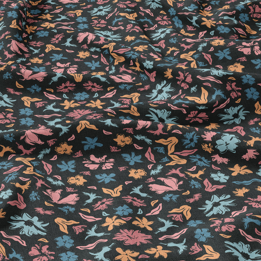 Floral Rayon Twill Fabric in Majestic | Frankie Rose Fabrics