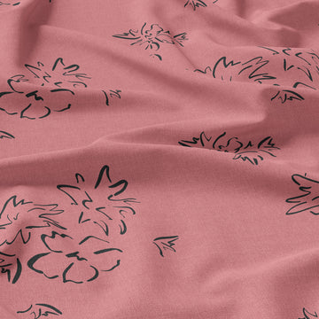 Floral Rayon Twill Fabric in Empower | Frankie Rose Fabrics