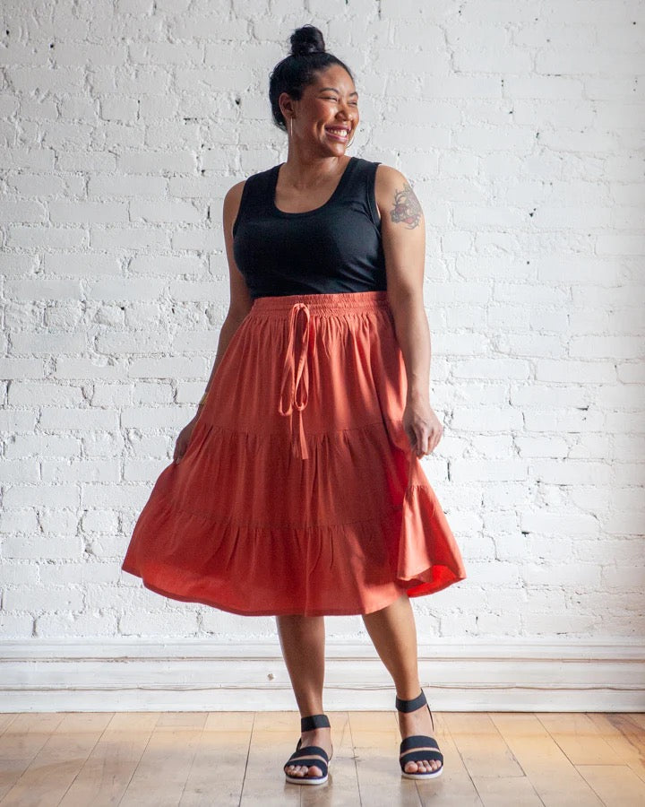 Mave Skirt Plus Size Sewing Pattern | Frankie Rose Fabrics