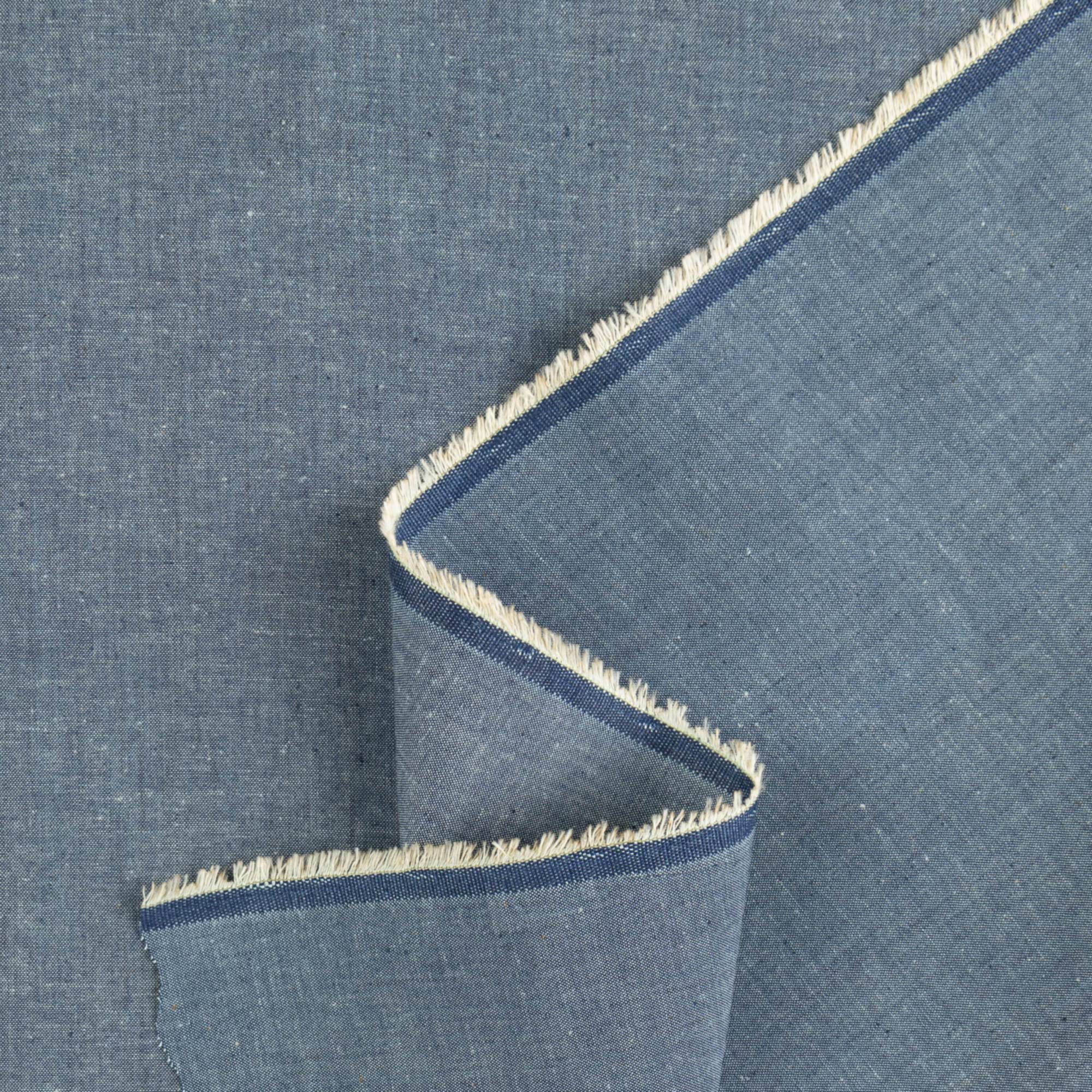 Raw Cotton Chambray Fabric for Clothing | Frankie Rose Fabrics