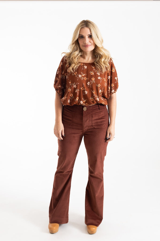 Isle Flare & Wide Leg Jeans Sewing Pattern-Sewing Pattern-Frankie Rose Fabrics