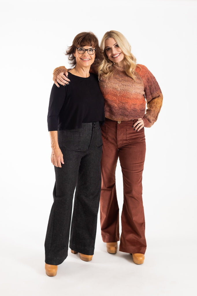 Isle Flare & Wide Leg Jeans Sewing Pattern-Sewing Pattern-Frankie Rose Fabrics