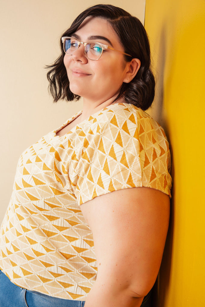 Square Neck Blouse Sewing Pattern | Frankie Rose Fabrics